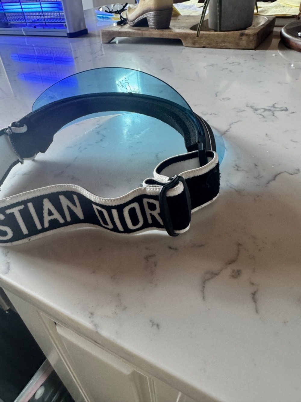 CHRISTIAN DIOR WOMEN'S BLUE VISOR - Picture 6 of 8